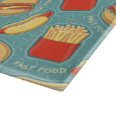 Planche À Découper Motif 3 d'aliments de préparation rapide (Coin)