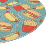 Planche À Découper Motif 3 d'aliments de préparation rapide (Coin)