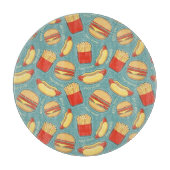 Planche À Découper Motif 3 d'aliments de préparation rapide (Devant)