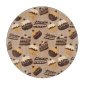 Planche À Découper Motif 3 de chocolat et de pâtisseries (Devant)