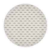 Planche À Découper Motif 3 de hippie de moustache (Devant)