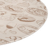 Planche À Découper Motif 3 de nourriture (Coin)