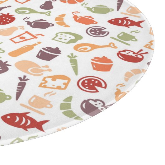 Planche À Découper Motif 3 de nourriture (Coin)