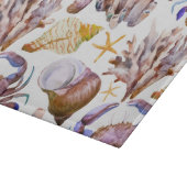Planche À Découper Motif 4 de vie marine d'aquarelle (Coin)