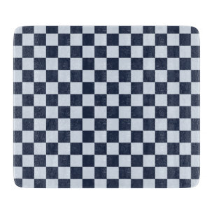 Planche À Découper Motif à carreaux de rinçage en denim