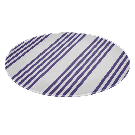 Planche À Découper Motif à cinq bandes Ultra violet et blanc (Coin)