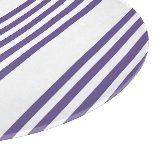 Planche À Découper Motif à cinq bandes Ultra violet et blanc (Coin)