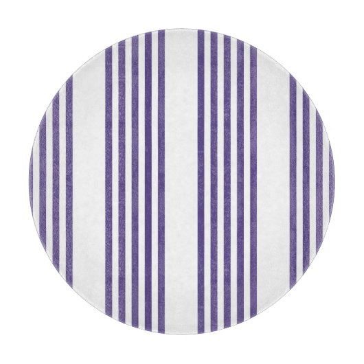 Planche À Découper Motif à cinq bandes Ultra violet et blanc (Devant)