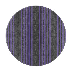 Planche À Découper Motif à cinq bandes Ultra violet et charbon de boi