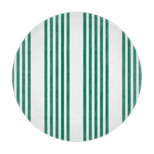 Planche À Découper Motif à cinq bandes vert et blanc de la forêt