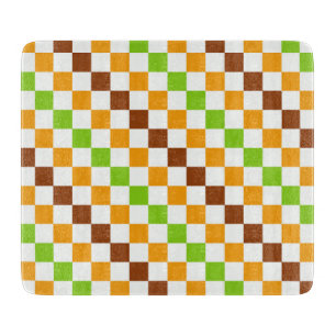 Planche À Découper Motif à damier diagonal de récolte