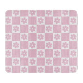 Planche À Découper Motif à fleurs roses (Devant)