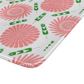 Planche À Découper motif à fleurs roses (Coin)