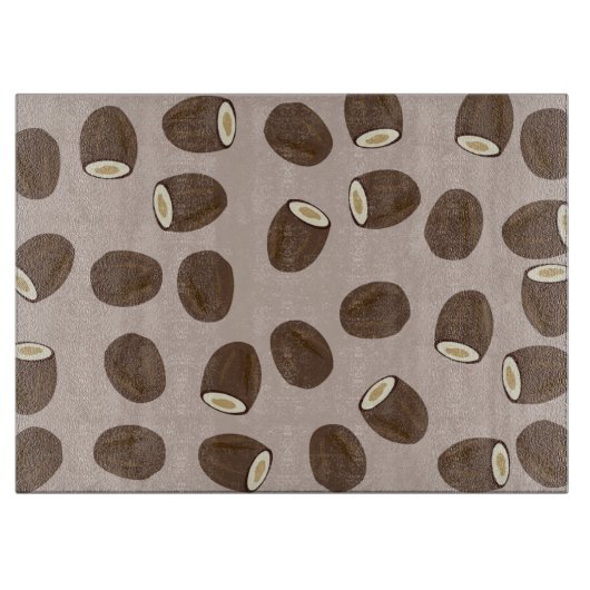 Planche À Découper Motif à la noix de coco (Devant)