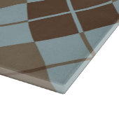 Planche À Découper Motif à motifs de losanges dans le bleu et le (Coin)