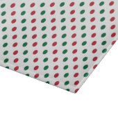 Planche À Découper Motif à points Polka de Noël rouge et vert (Coin)