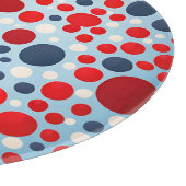 Planche À Découper Motif à pois rouge bleu (Coin)