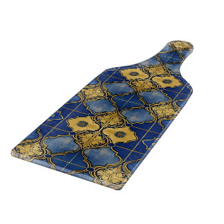 Planche À Découper Motif à quatre feuilles inspiré du Maroc avec doru