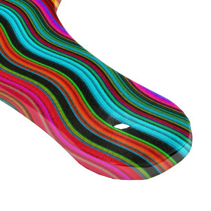 Planche À Découper Motif à rayures ondulées colorées magnifiques