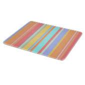 Planche À Découper Motif à rayures pastel (Coin)