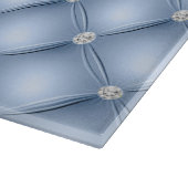 Planche À Découper Motif à tufté en diamant bleu clair de luxe (Coin)