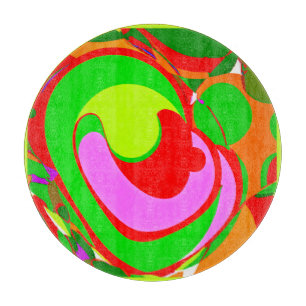 Planche À Découper Motif Abstrait aléatoire