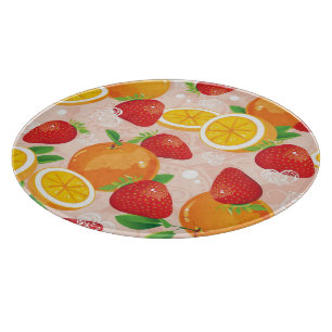 Planche À Découper Motif abstrait avec la fraise
