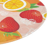 Planche À Découper Motif abstrait avec la fraise (Coin)