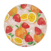 Planche À Découper Motif abstrait avec la fraise (Devant)