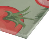Planche À Découper Motif abstrait avec la tomate (Coin)