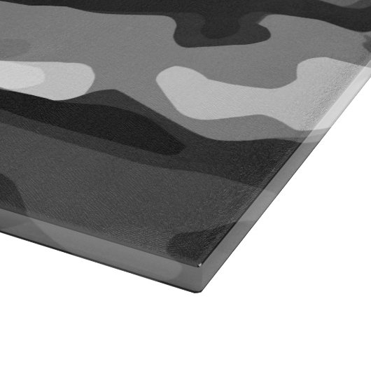 Planche À Découper Motif Abstrait Black White (Coin)