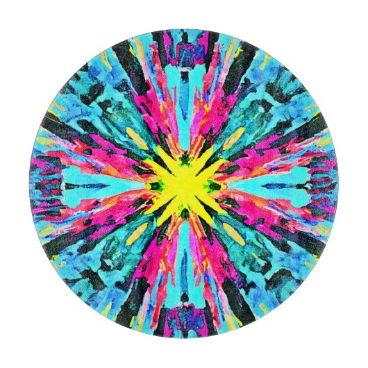 Planche À Découper Motif Abstrait coloré (Devant)