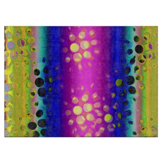 Planche À Découper Motif Abstrait coloré (Devant)