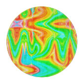 Planche À Découper Motif Abstrait de couleur vive (Devant)