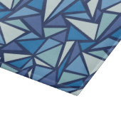 Planche À Découper Motif Abstrait de glace bleue (Coin)