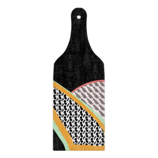 Planche À Découper Motif abstrait de papaye et de pitaya (Devant)