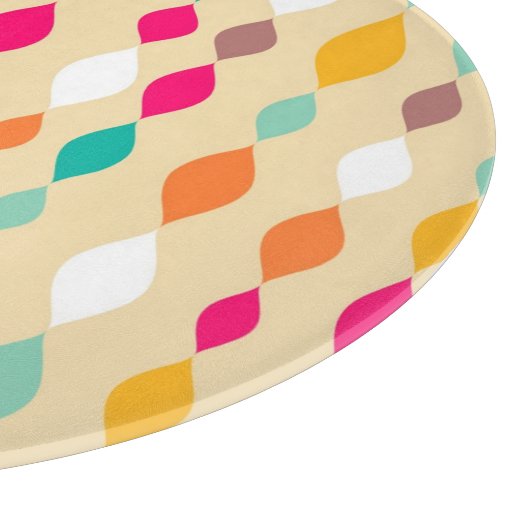 Planche À Découper motif abstrait de style rétro (Coin)