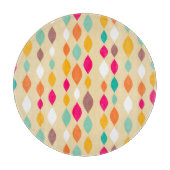 Planche À Découper motif abstrait de style rétro (Devant)