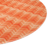 Planche À Découper Motif abstrait de textile de zigzag de rouge (Coin)