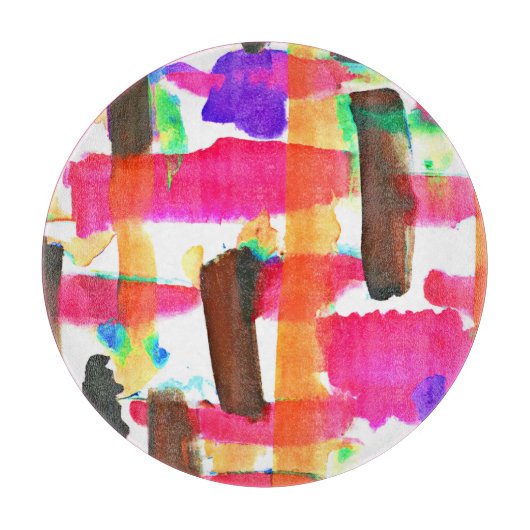 Planche À Découper Motif Abstrait dynamique dans l'art (Devant)