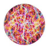 Planche À Découper Motif Abstrait électrique dynamique (Devant)