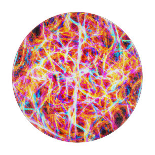 Planche À Découper Motif Abstrait électrique dynamique