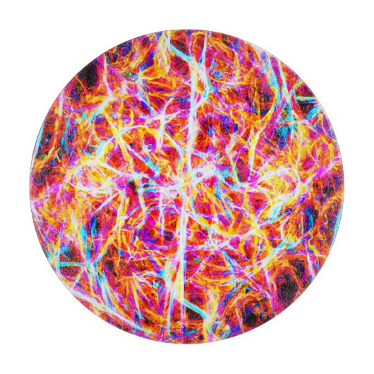 Planche À Découper Motif Abstrait électrique dynamique (Devant)