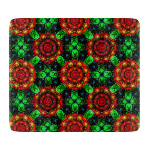 Planche À Découper Motif abstrait élégant boho moderne floral #504