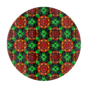Planche À Découper Motif abstrait élégant boho moderne floral #504