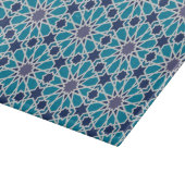 Planche À Découper Motif Abstrait En Bleu Et Gris (Coin)