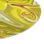 Planche À Découper Motif abstrait jaune (Coin)