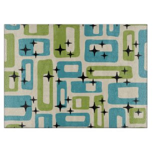 Planche À Découper Motif Abstrait moderne du milieu du siècle