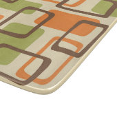 Planche À Découper Motif Abstrait moderne rétro du milieu du siècle (Coin)