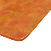 Planche À Découper Motif Abstrait orange (Coin)